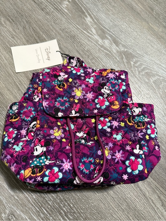Vera Bradley Handbags - Vera Bradley Disney Purple Floral Minnie Print Quilted backpack NWTs